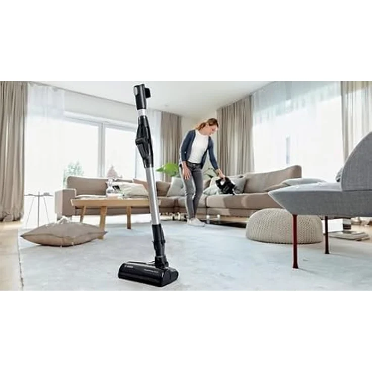 Bosch BCS711PET Stabstaubsauger Akku Trocken Beutellos 0,3 l Schwarz, Rot 3 Ah mit LED-Licht und 3 verschiedenen Saugmodi – Bild 5
