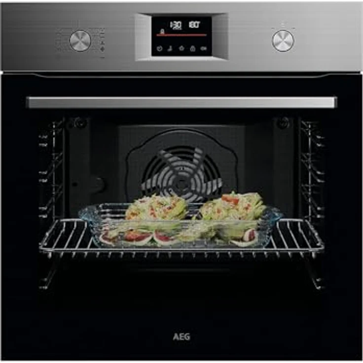AEG NBU5P40SM SurroundCook® Backofen Edelstahl, 9 Backofenfunktionen, 45 Automatikprogramme, Pyrolyse, MaxiKlasse, Multilevel Cooking, EXPlore-Display – Bild 1
