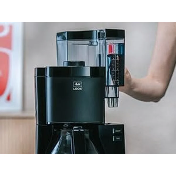 Melitta Look - Filterkaffeemaschine mit Glaskanne und entnehmbarem Wassertank, für bis zu 10 Tassen Kaffee, schwarz – Bild 4