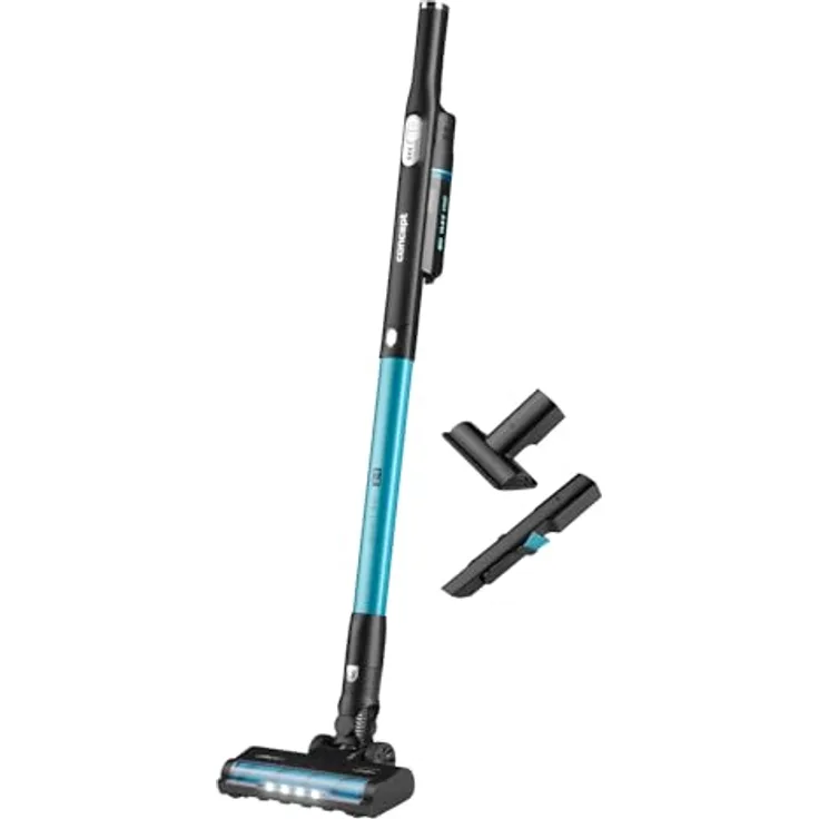 Concept Hausgeräte VP4500, Kabelloser Staubsauger, 180 W, 0.2 liters, Schwarz/Blau, 2 Saugstufen