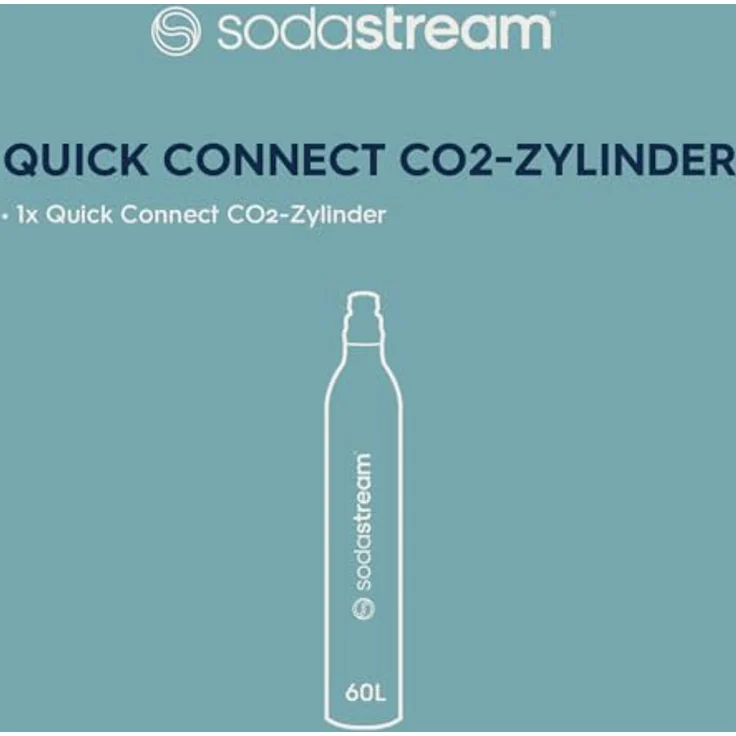 SodaStream DUO Quick Connect Reservezylinder, passend für SodaStream DUO, 60L – Bild 2