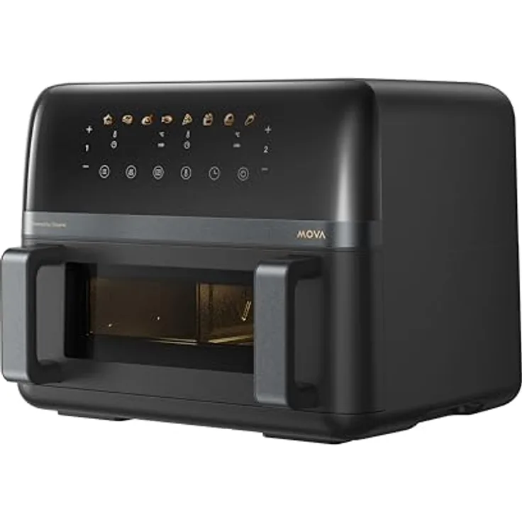 Mova AeroChef FD20 Pro Heißluftfritteuse, 9 Liter Zwei-Zonen-Garen, SyncFinish, 2.700 W, 40 °C–230 °C Heizbereich, Thermische Luftzirkulation, 7 Voreinstellungen