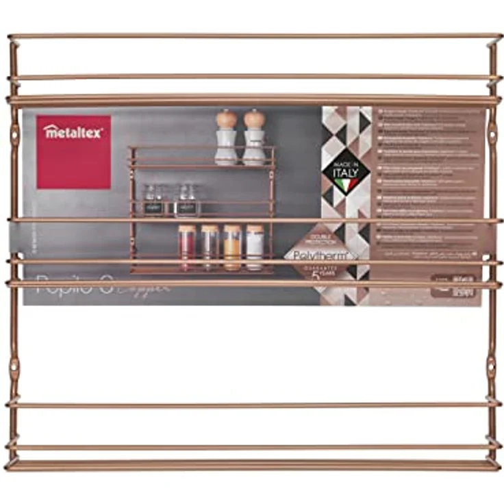 Metaltex Pepito Gewürzregal, Metall, Kupfer, 3 Etagen – Bild 3