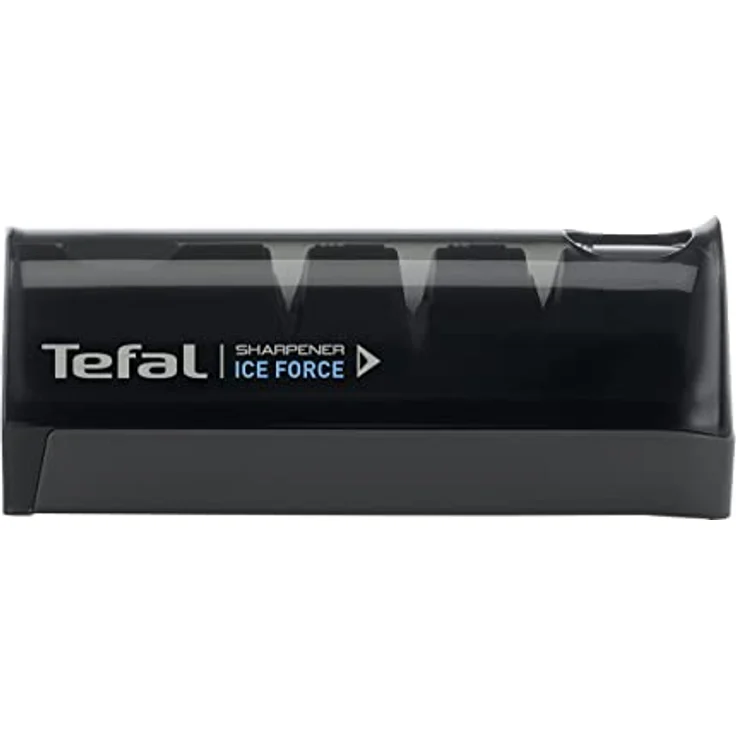 Tefal K26505 Ice Force Messerschärfer | 3-Schritte-Schleifprozess | nachschärfen + ausbessern | gut für Edelstahlmesser | platzsparende Aufbewahrung | japanische Keramikschleifscheibe | Schwarz – Bild 1