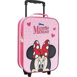 Vadobag Trolley Minnie Mouse Star Of The Show, niedlicher Minnie Mouse-Print, praktische Doppelreißverschluss und ausziehbarer Griff