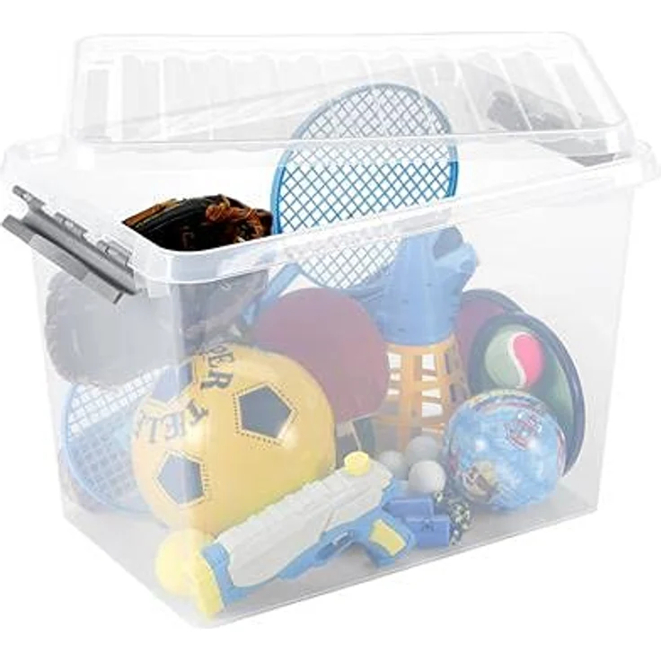Sunware Q-Line Box – 72 Liter 600 x 400 x 420 mm – transparent/grau – Bild 2