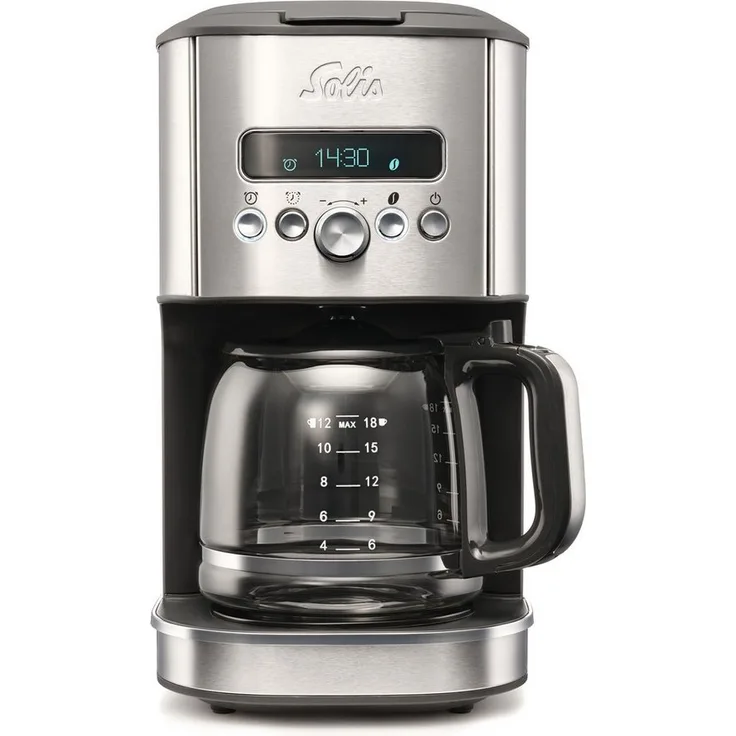SOLIS OF SWITZERLAND Filterkaffeemaschine Aroma Brew Typ 1021, 1,8l Kaffeekanne, Timer, Warmhaltefunktion, Edelstahl