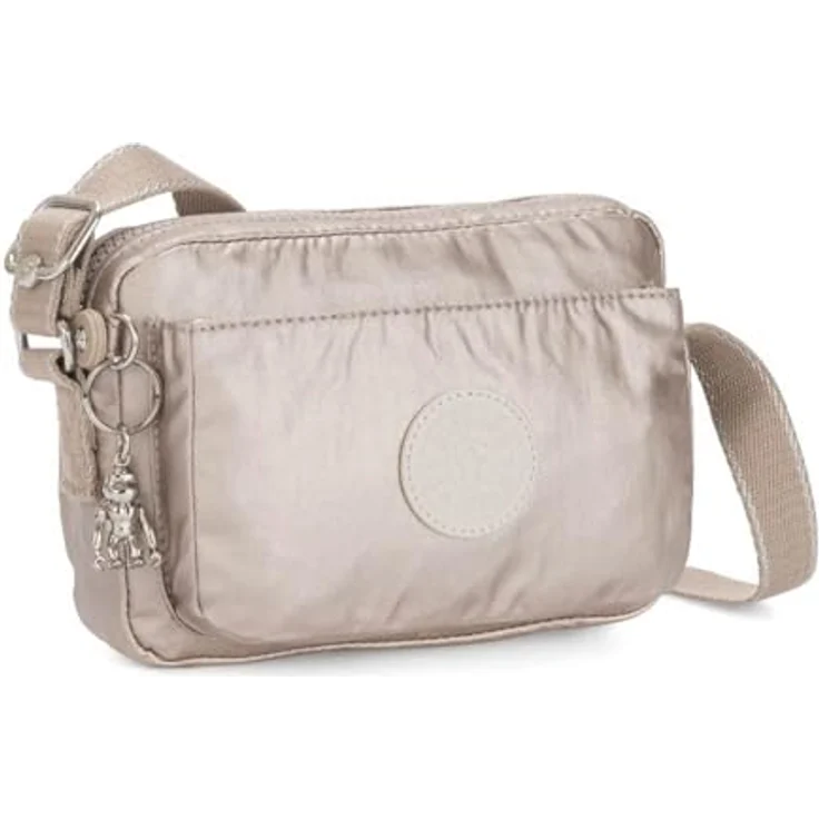 "KIPLING Umhängetasche ABANU Medium, Metallic Glow 4 Liter - Verstellbarer Schulterriemen, Roboteraffe, 2 Hauptfächer mit Reißverschluss" – Bild 3