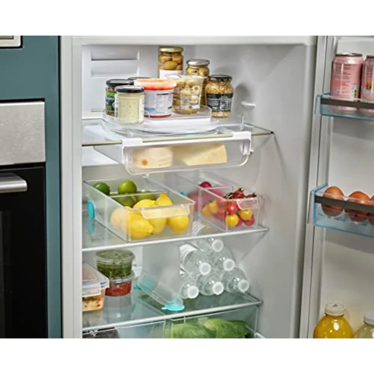 Joseph Joseph FridgeStore – Kühlschrank-Aufbewahrungskorb, Schubladen-Organizer mit leicht ziehbarem Griff und Rollen für einfachen Zugriff, passend für alle gängigen Kühlschränke, BPA-frei, groß – Bild 4