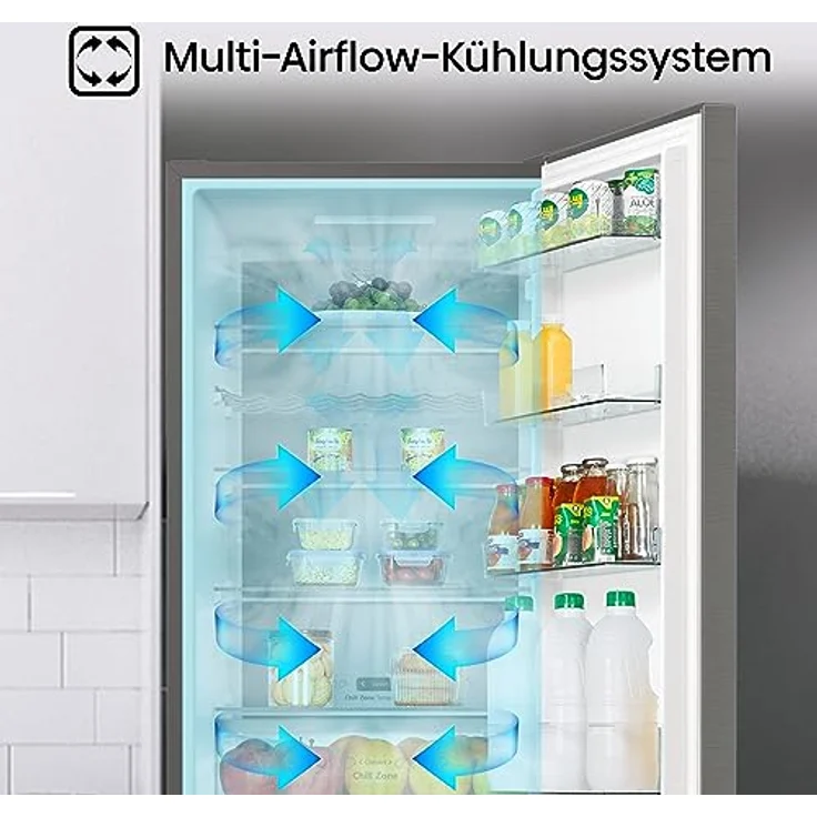 Hisense RB470N4SIB Kühl- Gefrierkombination Total No Frost, Inox, EEK B, 361 Liter, CrispZone – Bild 4