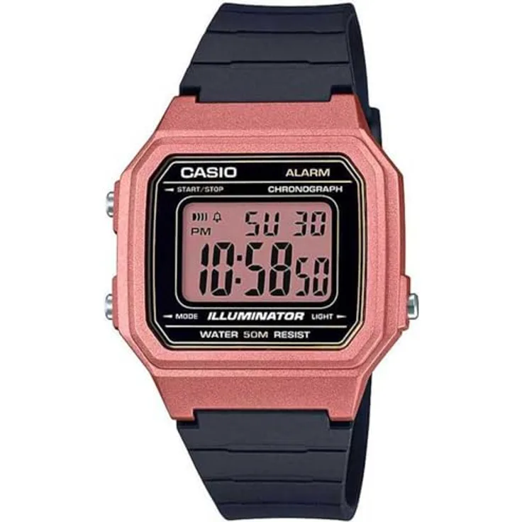 Casio 217hm Collection Watch One Size, Rose gold / black