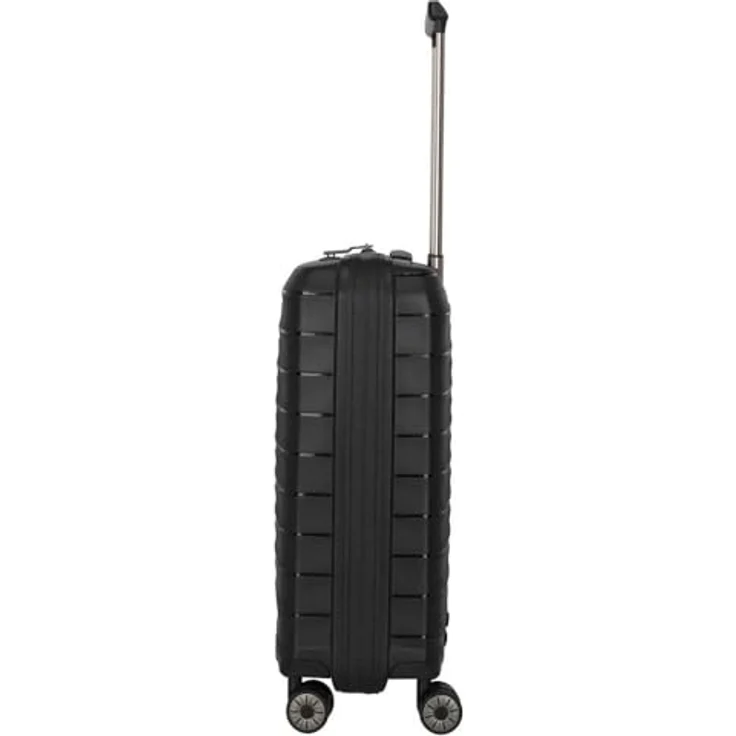 Travelite MOOBY 4-Rad Hartschalen Handgepäck Koffer klein, schwarz, 39 Liter, recyceltes Material, TSA Schloss, 55 x 40 x 20 cm, 2,3 kg – Bild 5