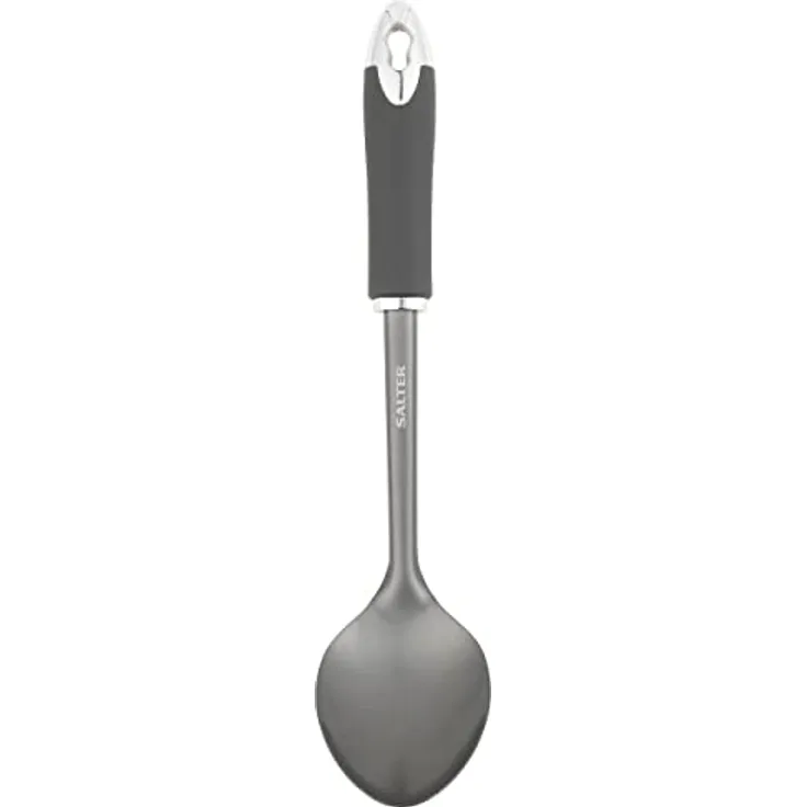 Salter BW11066EU7 Cosmos Saucenlöffel, Edelstahl Küchenutensil, zum Servieren und Umrühren für Töpfe und Pfannen, BPA-Frei, Soft-Touch-Griff mit Aufhängender Haken für einfache Aufbewahrung