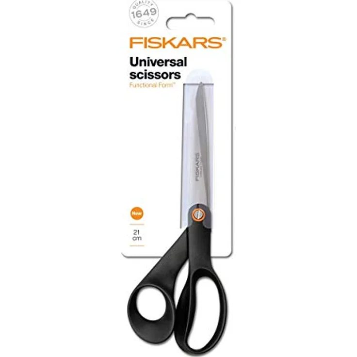 Fiskars Universalschere, Gesamtlänge: 21 cm, Qualitätsstahl/Kunststoff, Functional Form, Schwarz, 1019197 – Bild 4