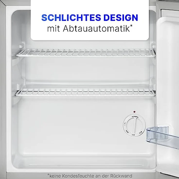 Bomann Mini Kühlschrank 42 Liter inox | Leiser Getränkekühlschrank für Büro, Camping und Gaming – Bild 3
