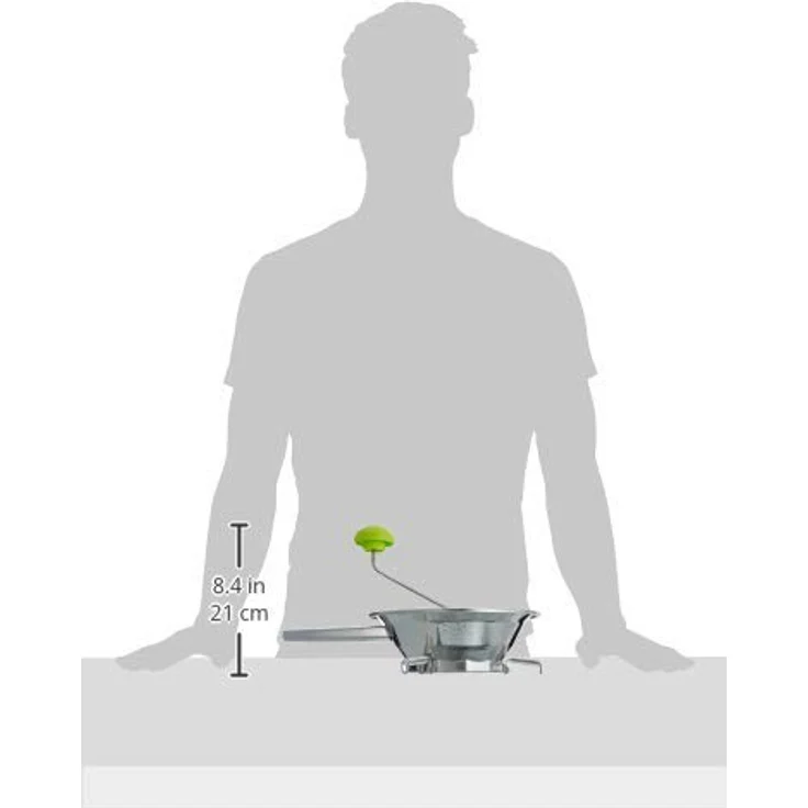 IBILI Passiergerät-Set Clasica mit 3 Scheiben 24 cm, Edelstahl, Silber, 24 x 9 x 9 cm, 4-Einheiten – Bild 4