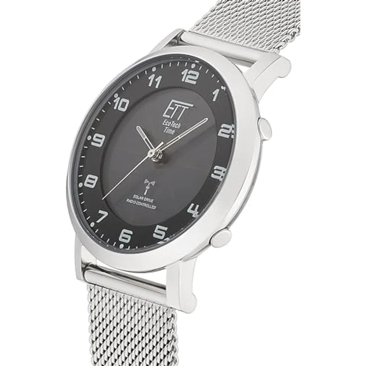 ETT Eco Tech Time Funk Solar Damen Uhr Analog mit Edelstahl,Leder Armband ELS-11625-22MS – Bild 2