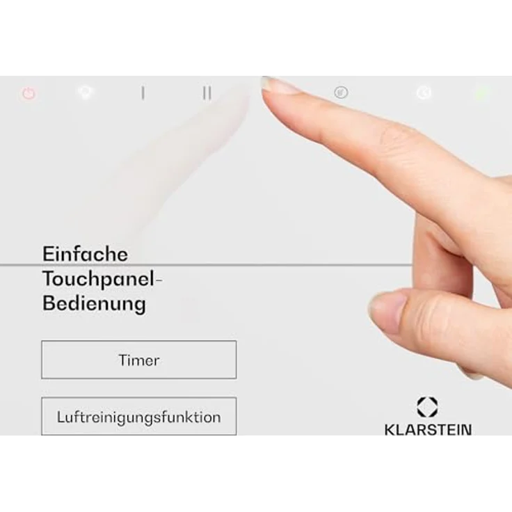 Klarstein SleekAir Dunstabzugshaube, 90 cm Kopffreihaube, 718 m³/h, A++ Energieeffizienz, Touch-Bedienung, LED 2700-6500 K, Weiß, Abluft & Umluft – Bild 5