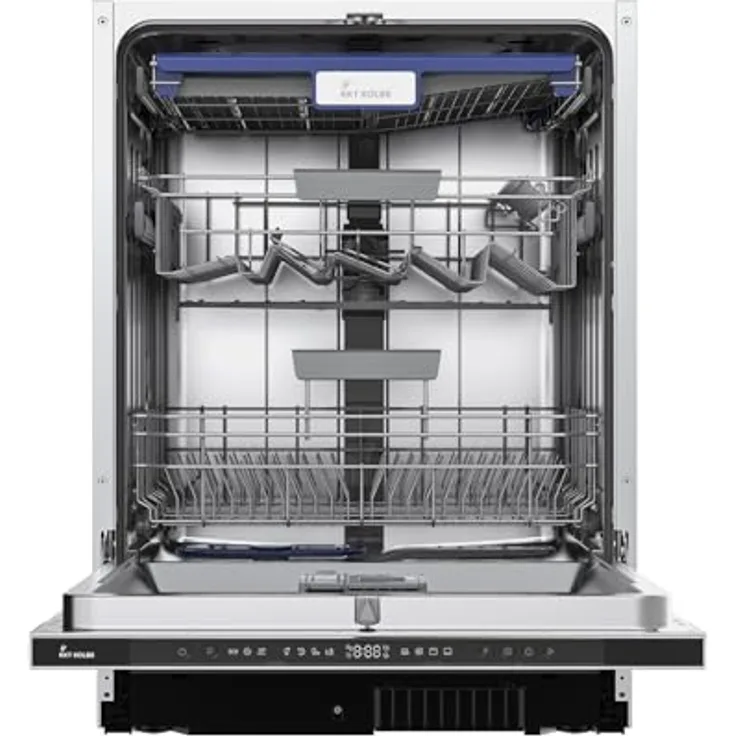 KKT KOLBE DW60VI 60 cm Geschirrspüler, vollintegrierbar mit Besteckschublade, LED-Beleuchtung, automatischer Türöffnung, 7 Programmen für 14 Maßgedecke