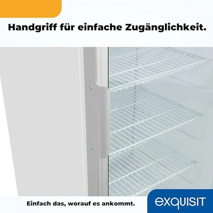exquisit Getränkekühlschrank GKS350-1-GT-280D weiss, 320 L Volumen, LED – Bild 8