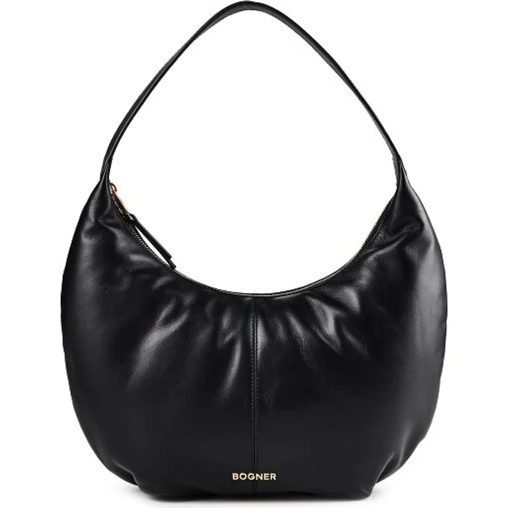 Bogner Loges Grandes Schultertasche, 100% Leder, 32 cm x 5 cm x 18 cm, schwarz