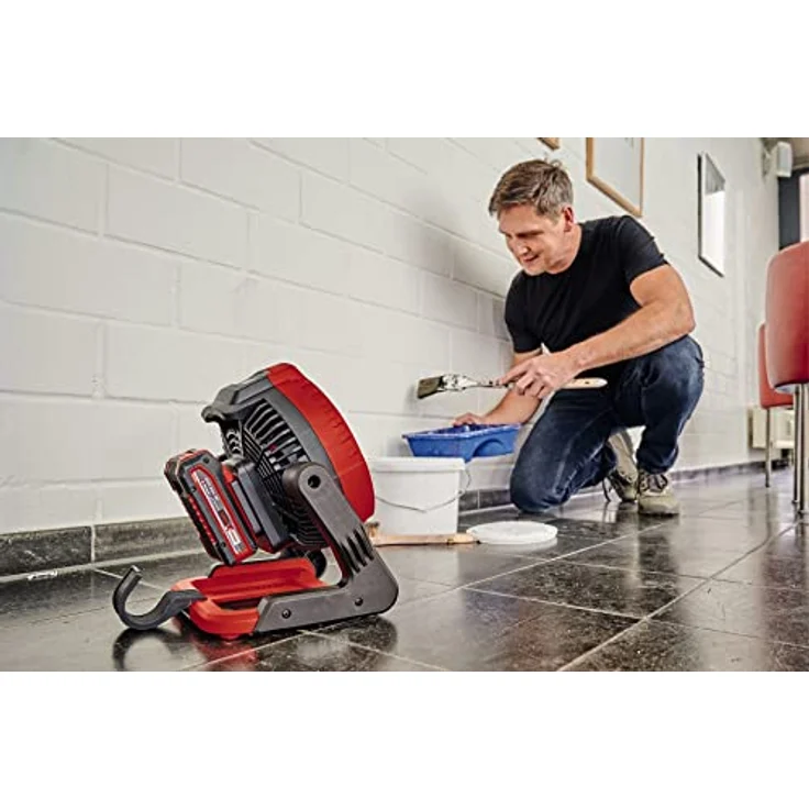 Einhell Akku-Ventilator GE-CF 18/2200 Li-Solo Power X-Change (18 V, Li-Ion, 3 Geschwindigkeitsstufen, 360° drehbarer Ventilatorkopf, Lieferung ohne Akku & ohne Ladegerät) – Bild 4