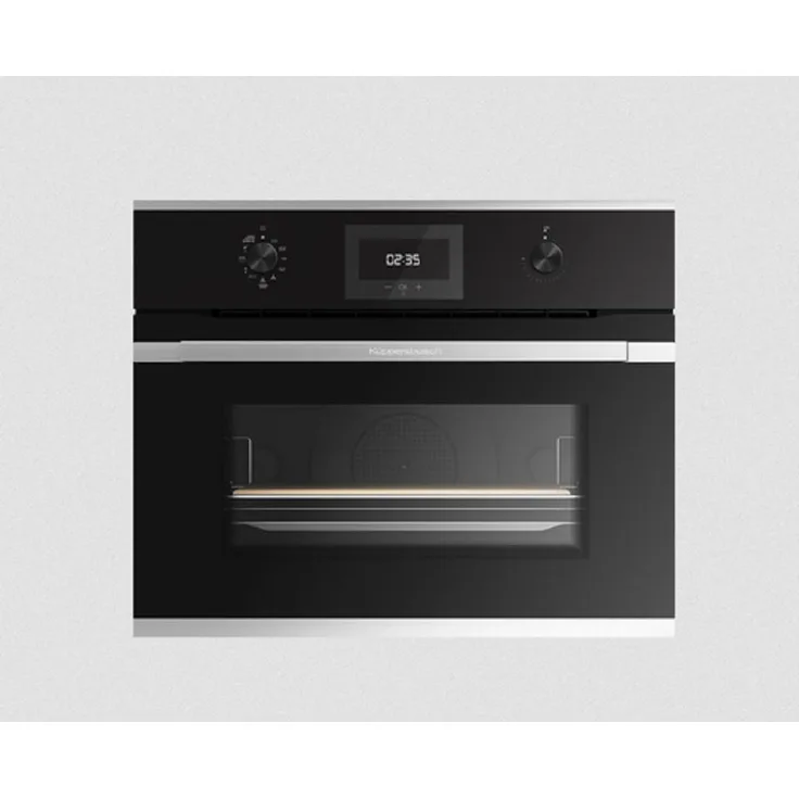 Küppersbusch Kompakt Pyrolyse-Backofen CBP6332.0S, 44 Liter Garraum, 340°C Pizzafunktion, Silver Chrome