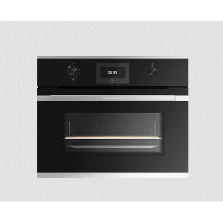 Küppersbusch Kompakt Pyrolyse-Backofen CBP6332.0S, 44 Liter Garraum, 340°C Pizzafunktion, Silver Chrome