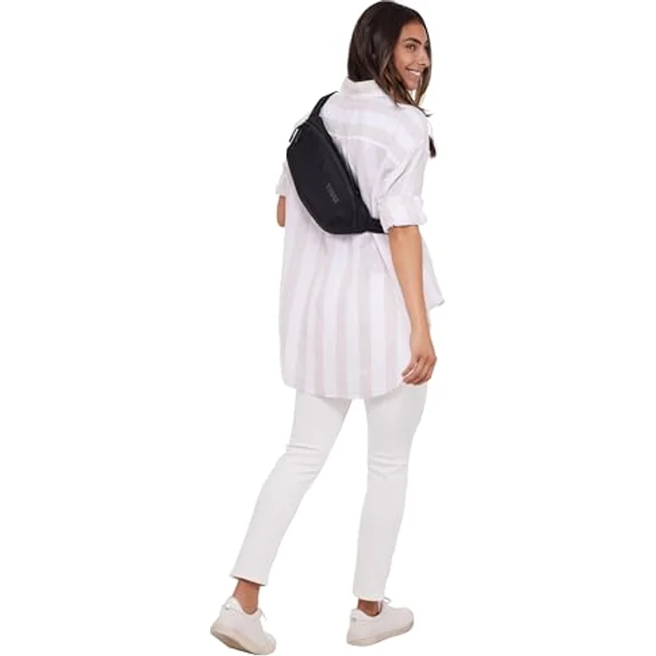 Thule Subterra 2 Sling Bag, funktionale Umhängetasche aus robustem Nylon/Polyester mit verstellbarem Schultergurt, Schwarz – Bild 6