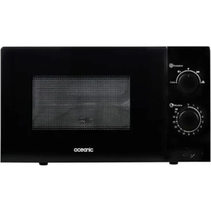 Oceanic MO20B11 Mikrowelle Schwarz, 20 Liter, L 45,4 x H 26,1 x D 32,6 cm