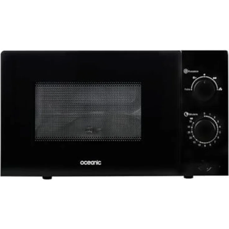 Oceanic MO20B11 Mikrowelle Schwarz, 20 Liter, L 45,4 x H 26,1 x D 32,6 cm – Bild 1
