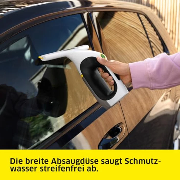 Kärcher WV 2 Universal Care, Akku-Fenstersauger mit 35 min Akkulaufzeit, 280 mm Absaugdüse, USB-C-Laden, inkl. Sprühflasche und 20 ml Fensterreiniger – Bild 4
