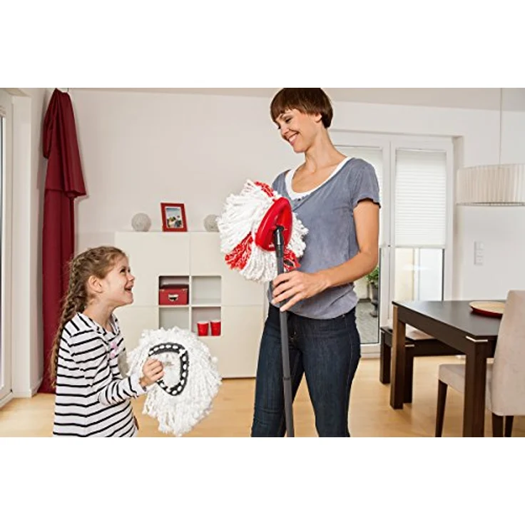 Vileda Turbo 2in1 EasyWring&Clean Ersatzkopf im Doppelpack, Mopköpfe für die Komplettsets, 2 Stück – Bild 5