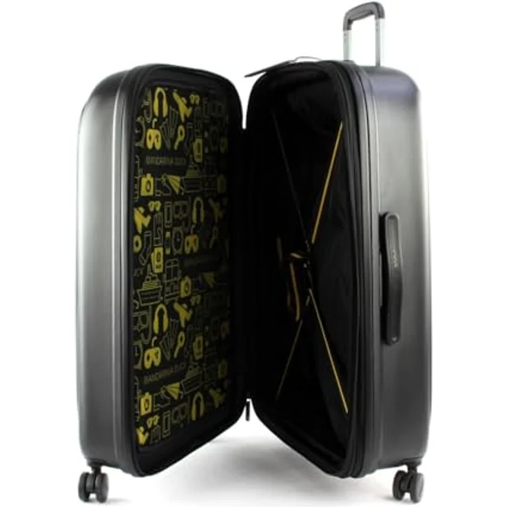 Mandarina Duck, Koffer, Logoduck+ 4-Rollen-Trolley 75 cm, Schwarz, (103 l, L) – Bild 4