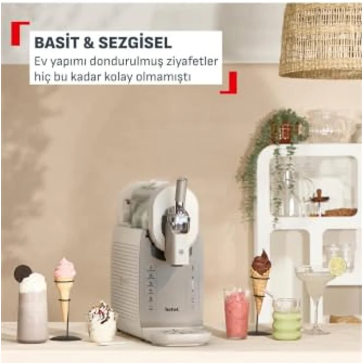 Tefal Freezi IG803A, 16-in-1 Softeis- & Slushmaschine mit 1 l Kapazität, weiß – Bild 7