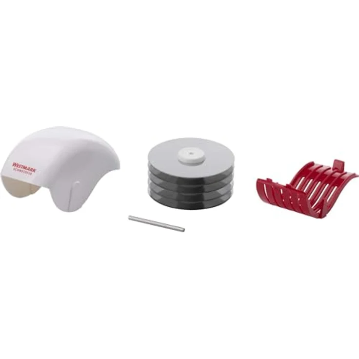 Westmark Kräuter-Schneider-Schneid-Roller, Mit 5 geschliffenen Schneidrädern, Kunststoff-Rostfreier Edelstahl, Schneidfix, Weiß-Rot, 10682260 – Bild 6