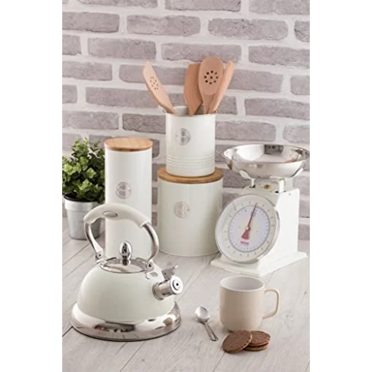 Typhoon Living Utensil Topf Stahlcreme 1,7 l, 12,5 x 12,5 x 15 cm, pastellcreme – Bild 3