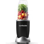 nutribullet Pro, 900 Watt Leistung, Einfach und schnell in der Anwendung, Kompakt, Leicht zu reinigen, Mit 700 ml Becher, Smoothiemixer, Smoothie Maker, Elektrischer Mixer, NB904B, Schwarz