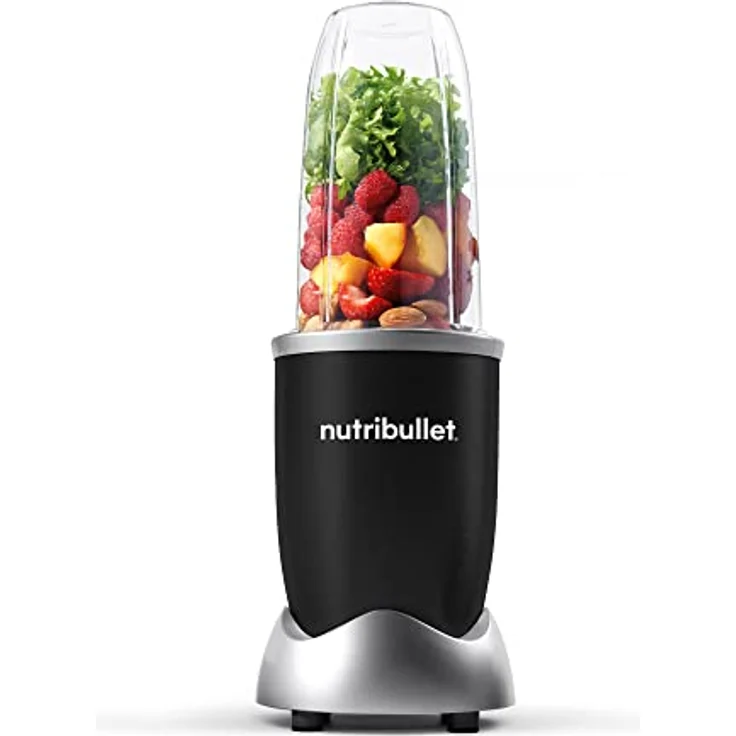 nutribullet Pro, 900 Watt Leistung, Einfach und schnell in der Anwendung, Kompakt, Leicht zu reinigen, Mit 700 ml Becher, Smoothiemixer, Smoothie Maker, Elektrischer Mixer, NB904B, Schwarz – Bild 1