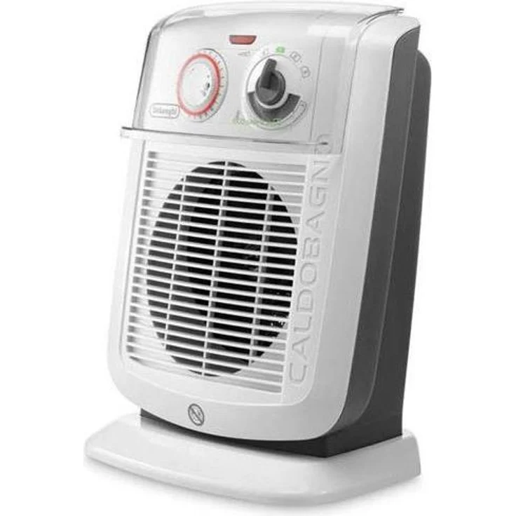 De’Longhi HBC 3052T, Elektrische Raumheizung Weiß, 2400 W Heizlüfter mit Timer und selbstregulierender Kapazität, für Räume bis 70 m³