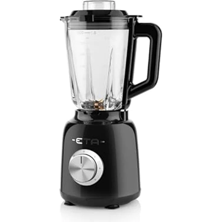 ETA Standmixer Storio I 1 200 Watt | 3 Geschwindigkeiten | 26.000 Umdrehungen/min | Pulsfunktion | 1,5 Liter Gla Behälter | BlendeX Messer | Schwarz – Bild 3