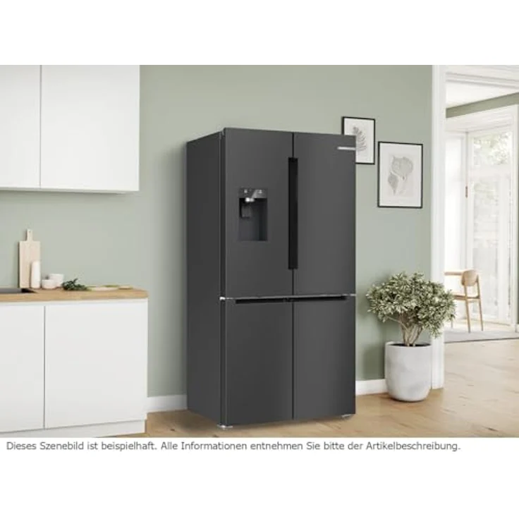 Bosch KFI96AXEA, Side-by-Side Kühl-Gefrier-Kombination, 183 x 90.5 cm, gebürsteter schwarzer Stahl, VitaFresh <0°C> – Bild 4
