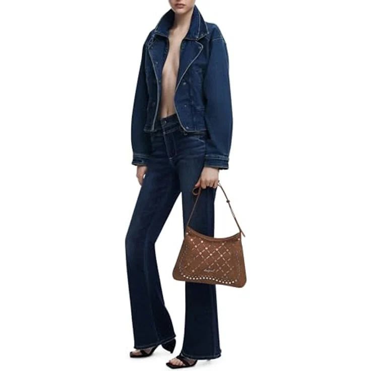Desigual Yankee Manaos, Handtasche in Braun mit mehreren Fächern für Damen – Bild 3