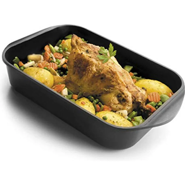 LACOR 25534 Induktions-Bratpfanne, 34 x 28 x 8 cm, höchste Qualität, europäisches Produkt, Lacor Garantie – Bild 2