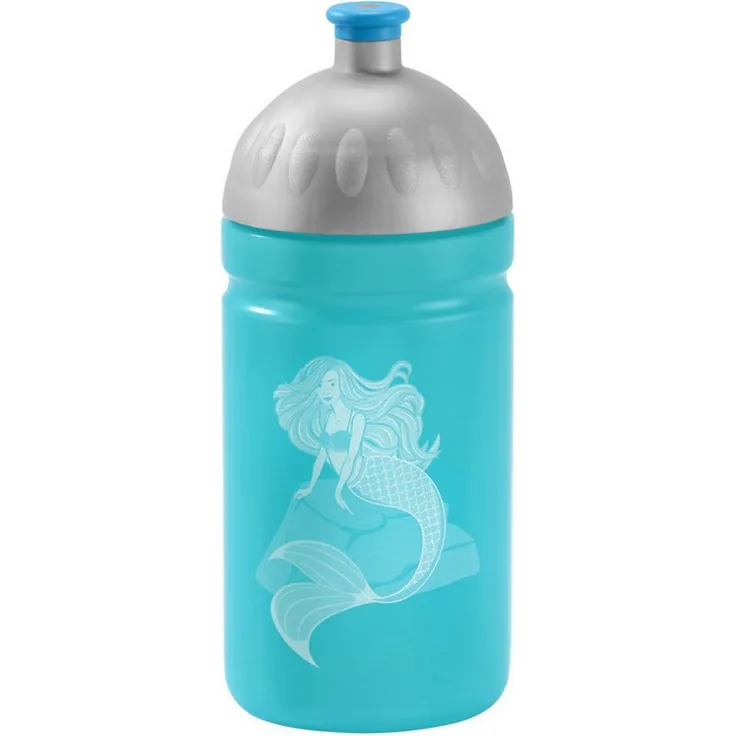 Step by Step Trinkflasche 0,5 l, auslaufsicher mit herausziehbarem Mundstück, recycelbar, für Kindergarten und Schule