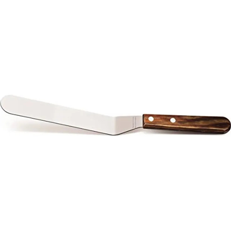 Tramontina Winkelpalette, Streichpalette, Tortenmesser, 17,5 cm, Edelstahl, Griff aus FSC-zertifiziertem Holz