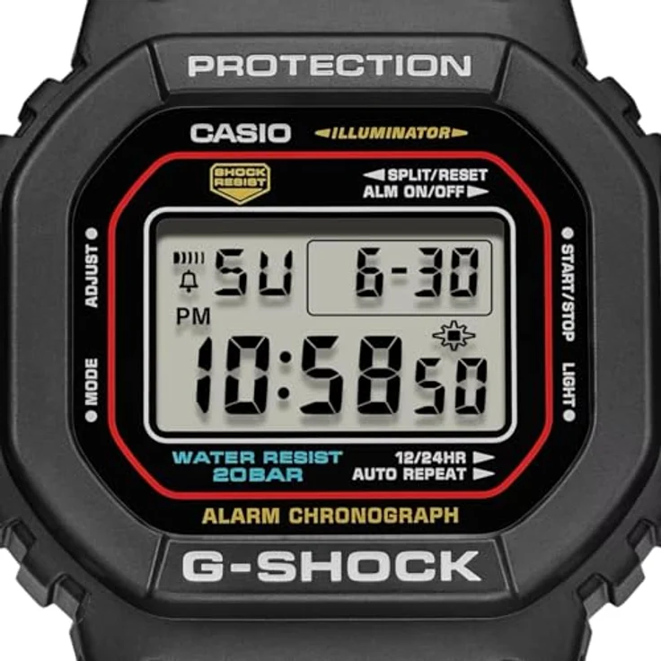 Casio Klassische Uhr DW-5600RL-1ER, Iconic Styles W/Origin Colour, schwarz – Bild 3