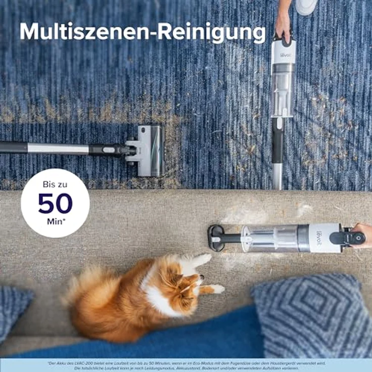 INE Ersatzakku LSV-V201B für Akku Staubsauger LVAC-200, 6 x 2200 mAh Lithium-Batterie, Weiss – Bild 2