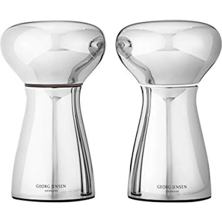 Georg Jensen GJ 224322 Bistro Salz Pfeffermühle Set aus 2 Stück, Edelstahl, stainless steel, 1,12 x 1,12 x 1,12 cm – Bild 2
