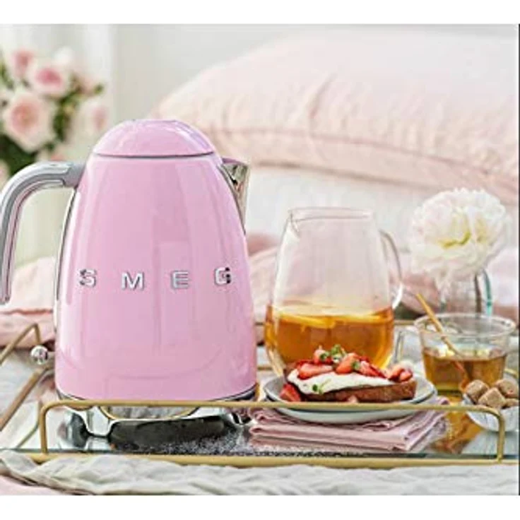 Smeg KLF04PKEU Wasserkocher, 2400W, 1,7L, Edelstahl, pastellrosa – Bild 3